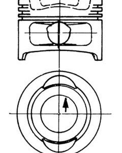 Piston KOLBENSCHMIDT 90129700