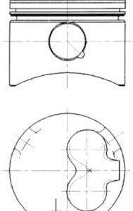 Piston KOLBENSCHMIDT 90732610