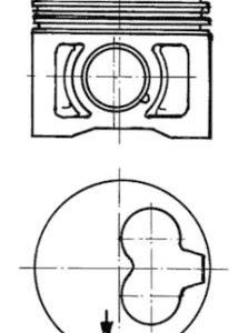 Piston KOLBENSCHMIDT 91386620