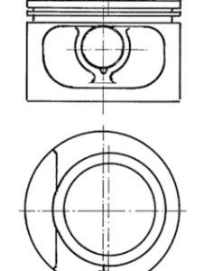 Piston KOLBENSCHMIDT 93876620