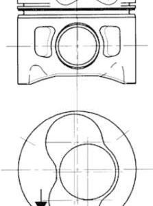 Piston KOLBENSCHMIDT 99742720