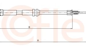 Cablu frana de parcare COFLE 1.VK001 – VW | AutoRival