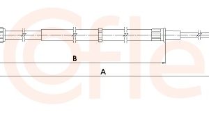 Cablu frana de parcare COFLE 1.VK019 – VW | AutoRival