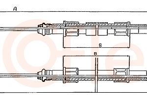 Cablu frana de parcare COFLE 10.713 – VW | AutoRival