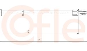 Cablu frana de parcare COFLE 10.7135 – VW | AutoRival