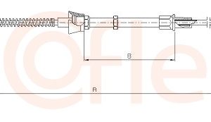 Cablu frana de parcare COFLE 10.7136 – VW | AutoRival