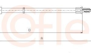 Cablu frana de parcare COFLE 10.7137 – VW | AutoRival