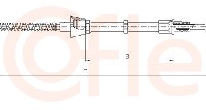 Cablu frana de parcare COFLE 10.7140 – VW | AutoRival