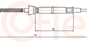 Cablu frana de parcare COFLE 10.7144 – VW | AutoRival