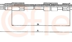Cablu frana de parcare COFLE 10.720 – VW | AutoRival