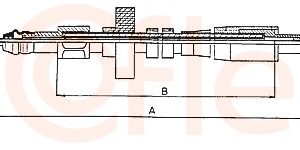 Cablu frana de parcare COFLE 10.7391 – VW | AutoRival