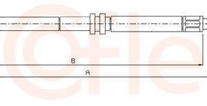 Cablu frana de parcare COFLE 10.7392 – VW | AutoRival