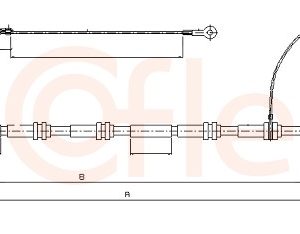 Cablu frana de parcare COFLE 10.7396 – VW | AutoRival