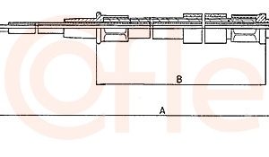 Cablu frana de parcare COFLE 10.7401 – VW | AutoRival