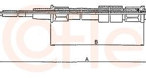 Cablu frana de parcare COFLE 10.7402 – VW | AutoRival