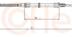 Cablu frana de parcare COFLE 10.7405 – VW | AutoRival