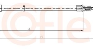 Cablu frana de parcare COFLE 10.7406 – VW | AutoRival