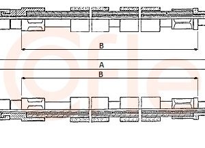 Cablu frana de parcare COFLE 10.741 – VW | AutoRival