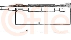 Cablu frana de parcare COFLE 10.7471 – VW | AutoRival