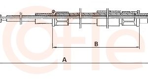 Cablu frana de parcare COFLE 10.748 – VW | AutoRival
