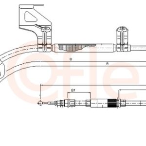 Cablu frana de parcare COFLE 10.7482 – VW | AutoRival