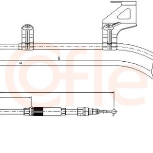 Cablu frana de parcare COFLE 10.7483 – VW | AutoRival