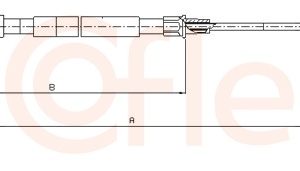 Cablu frana de parcare COFLE 10.7492 – VW | AutoRival