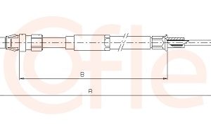 Cablu frana de parcare COFLE 10.7521 – VW | AutoRival