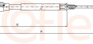 Cablu frana de parcare COFLE 10.7625 – VW | AutoRival