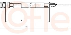 Cablu frana de parcare COFLE 10.7627 – VW | AutoRival