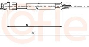 Cablu frana de parcare COFLE 10.7628 – VW | AutoRival