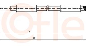 Cablu frana de parcare COFLE 10.7634 – VW | AutoRival