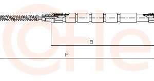 Cablu frana de parcare COFLE 10.9038 – VW | AutoRival