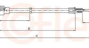 Cablu frana de parcare COFLE 10.9053 – VW | AutoRival