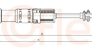 Cablu ambreiaj COFLE 19.211E – VW | AutoRival