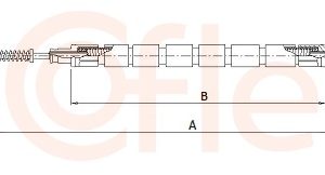 Cablu frana de parcare COFLE 92.10.9031 – VW | AutoRival