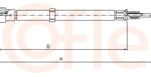 Cablu frana de parcare COFLE 92.10.9033 – VW | AutoRival