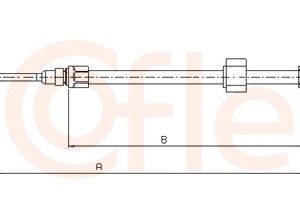 Cablu frana de parcare COFLE 92.10.9882 – VW | AutoRival