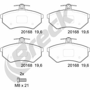 Set placute frana BRECK 20168 10 701 00 – VW | AutoRival