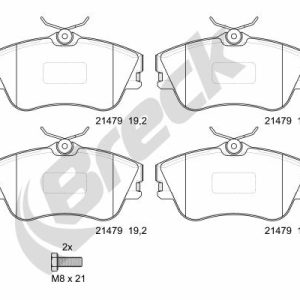 Set placute frana BRECK 21479 00 703 00 – VW | AutoRival