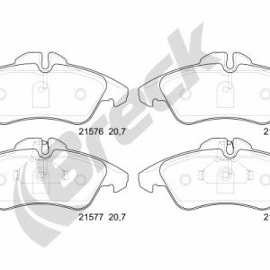 Set placute frana BRECK 21576 00 703 10 – VW | AutoRival
