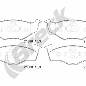 Set placute frana BRECK 21866 00 702 00 – VW | AutoRival