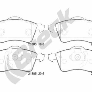 Set placute frana BRECK 21883 00 701 00 – VW | AutoRival