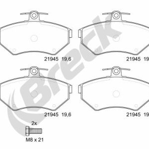 Set placute frana BRECK 21945 10 701 00 – VW | AutoRival