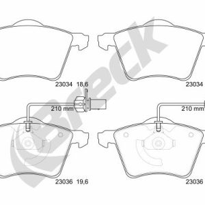 Set placute frana BRECK 23034 00 703 10 – VW | AutoRival