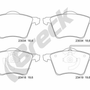 Set placute frana BRECK 23418 00 703 10 – VW | AutoRival
