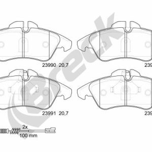 Set placute frana BRECK 23990 00 703 10 – VW | AutoRival