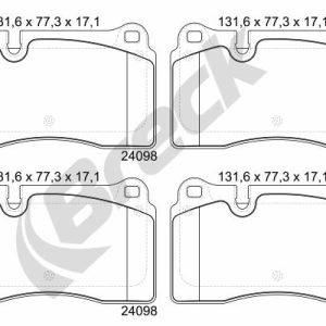 Set placute frana BRECK 24098 00 551 00 – VW | AutoRival