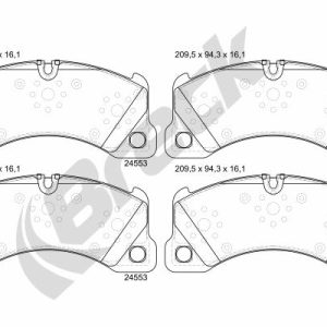 Set placute frana BRECK 24553 00 553 00 – VW | AutoRival