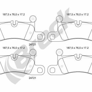 Set placute frana BRECK 24721 00 553 00 – VW | AutoRival